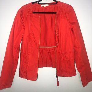 NWOT Orange/ Tomato Loft Jacket